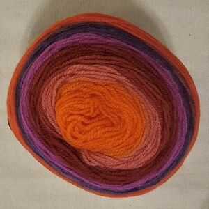 1 Cake Lion Brand Mandala DK Light Self-Striping Yarn #3 Andorian Acrylic 590 yd